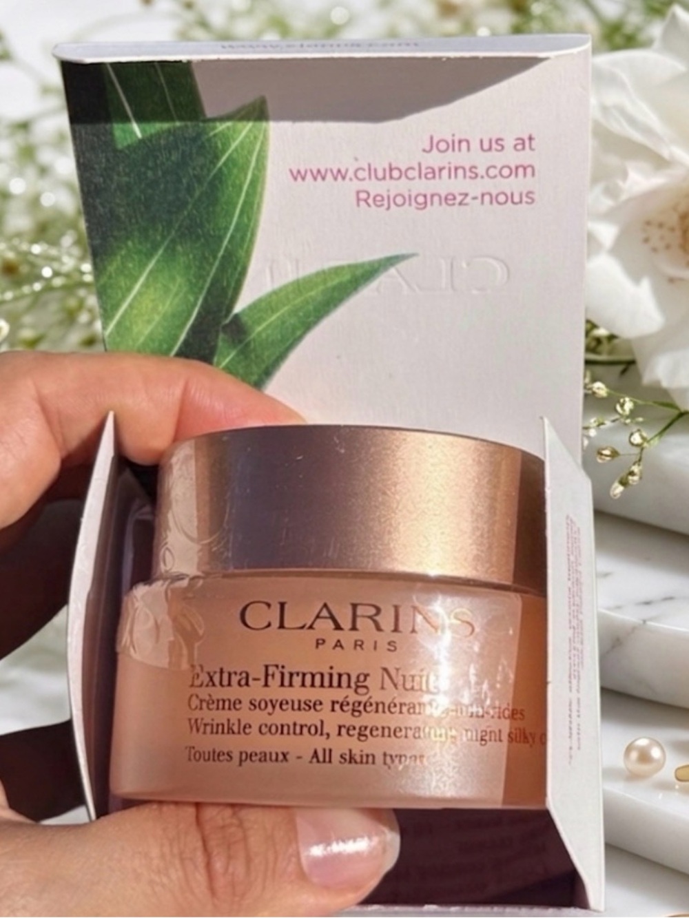 Clarins Extra-Firming Night Cream Wrinkle Control Moisturizing NIB Retail $95